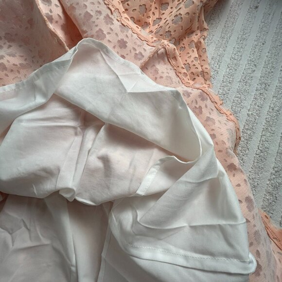 Calvin Klein Women's Floral Cut Out Print Fit & Flare Mini Dress Coral Orange 12 - Picture 10 of 12